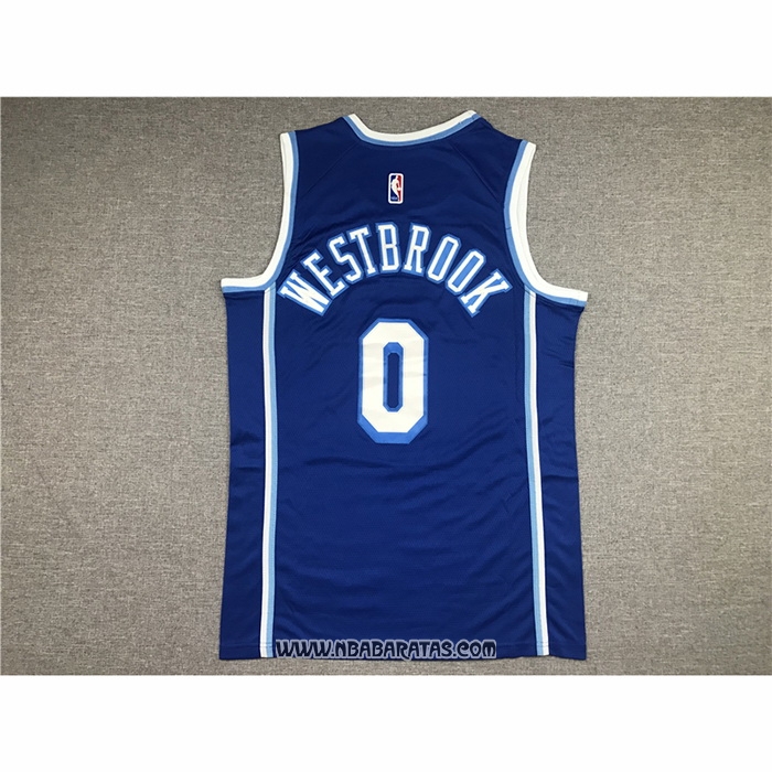 Camiseta Los Angeles Lakers Russell Westbrook #0 Classic 2021-2022 Azul